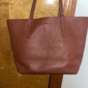 Coach Brown Leather Tote Bag